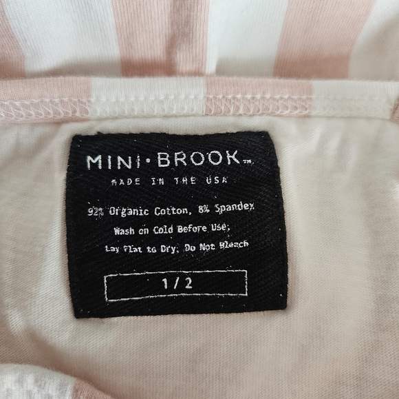 Floral Overalls and Striped Dress Set - Picture 3 of 6